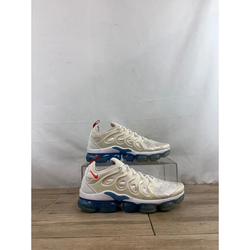 Nike Air VaporMax Plus Sail University Red Blue Men 9 DV2119-100
